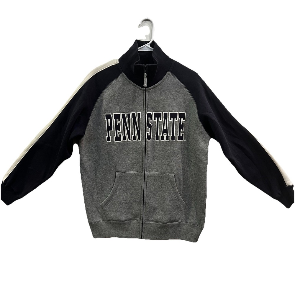 Penn State Campus Heritage Full Zip Hoodie Size Medium College Fleece Lined Cars